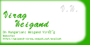 virag weigand business card